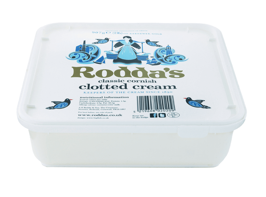 roddas 907g portion cream