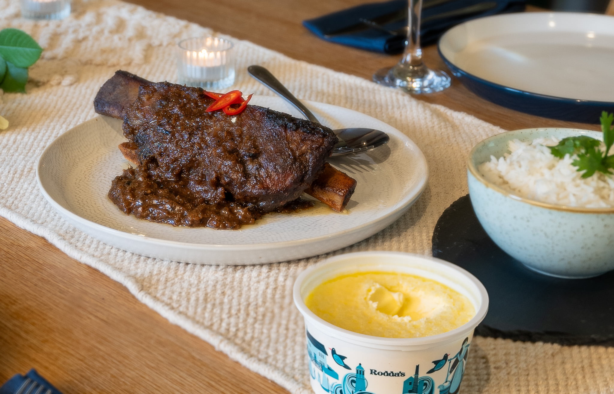 Massaman curry with Rodda’s clotted cream